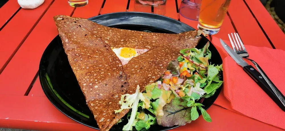 Galette with Ham Cheese and Egg